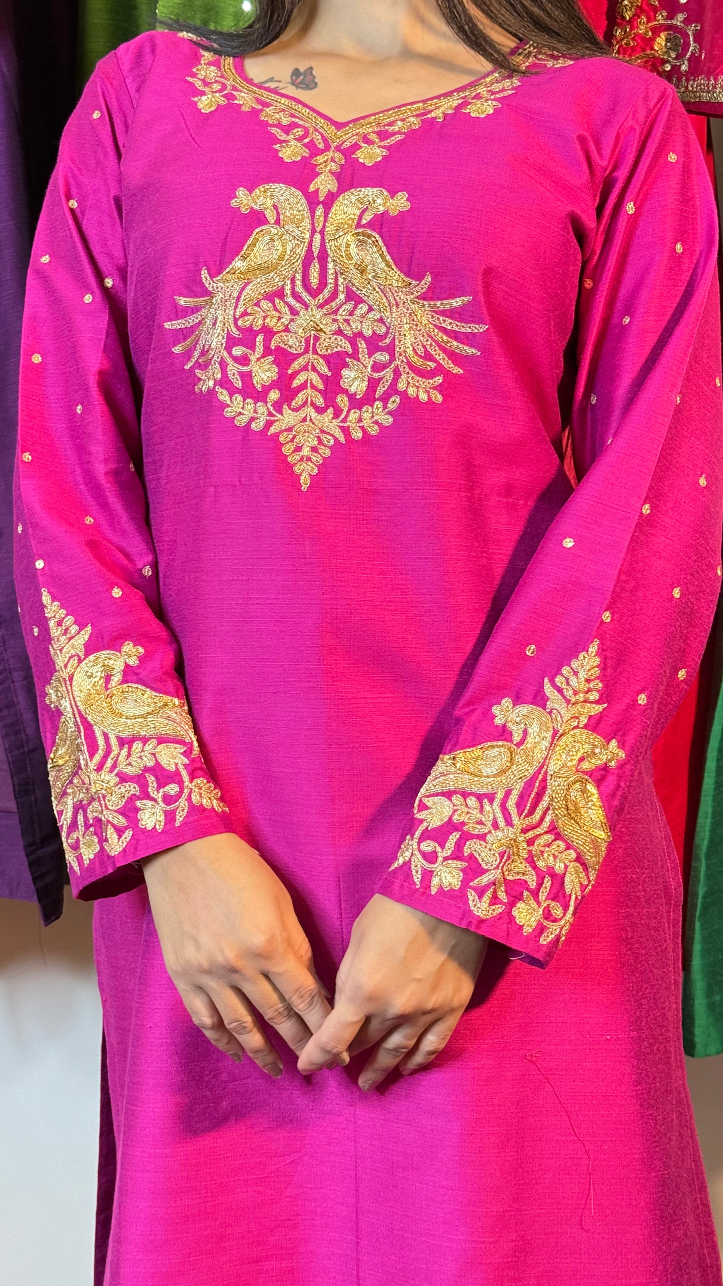 Peacock Glow Kurta Set