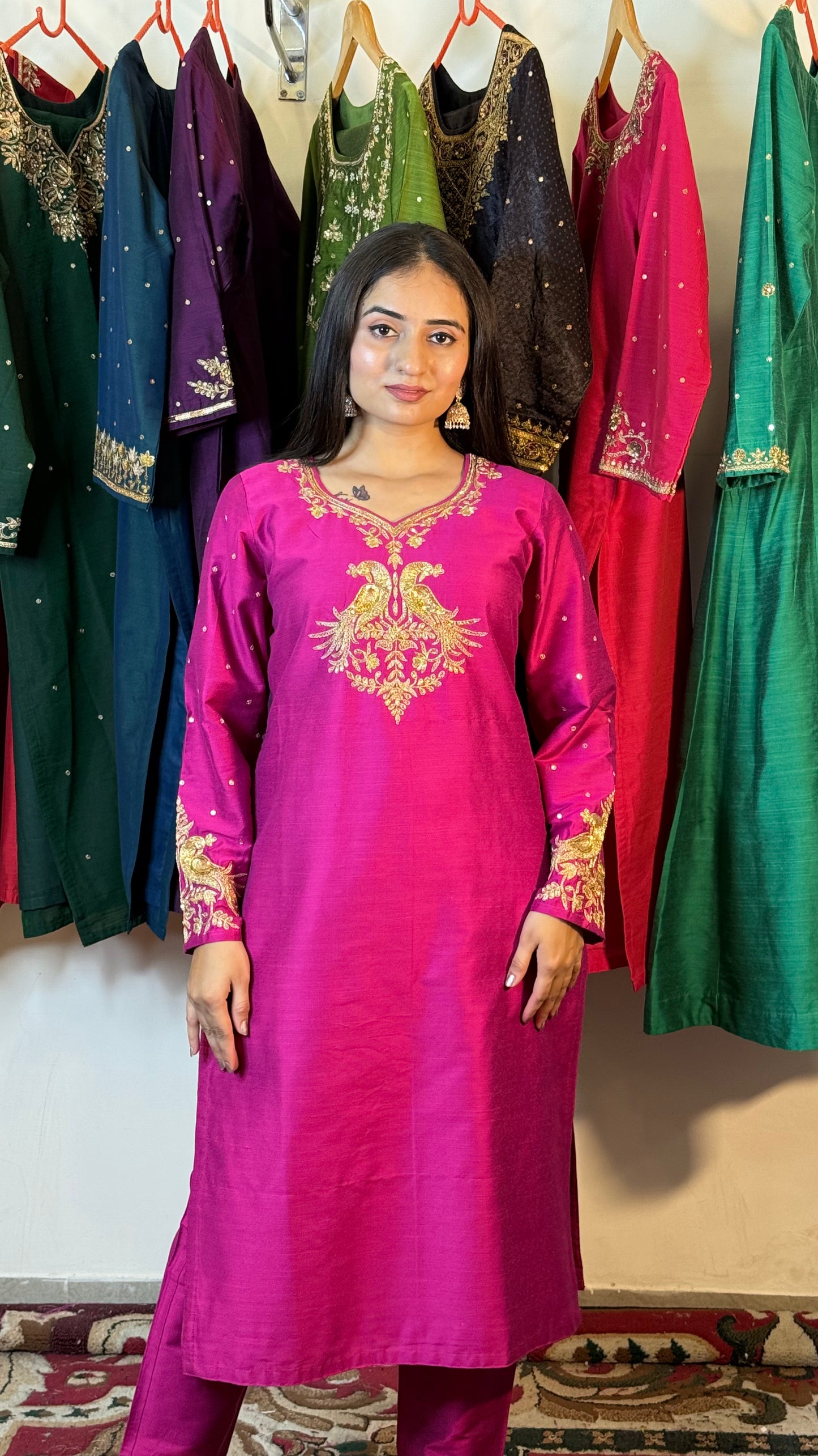 Peacock Glow Kurta Set