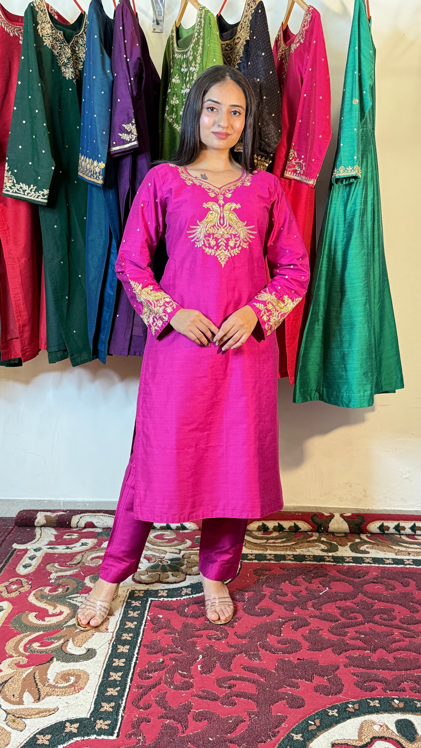 Peacock Glow Kurta Set