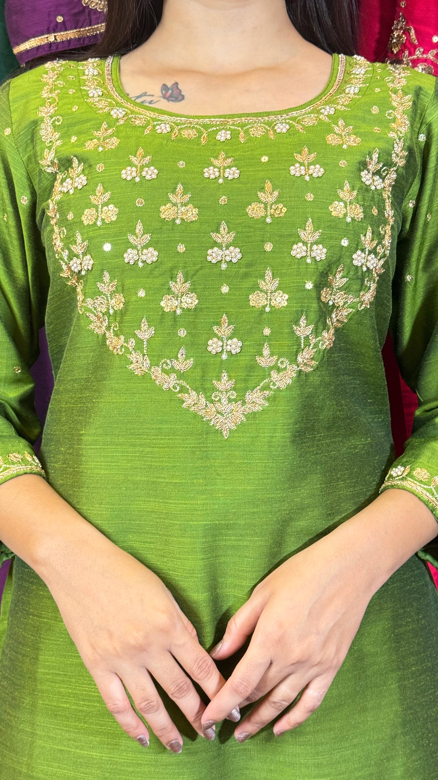 Mehira Floral Gleam Kurta Set