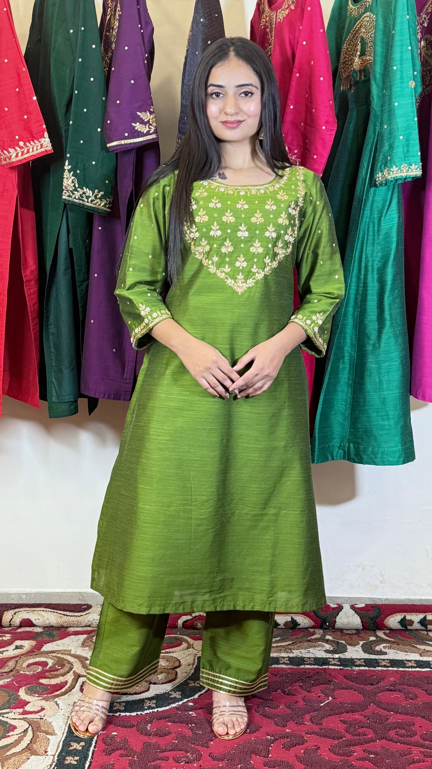 Mehira Floral Gleam Kurta Set