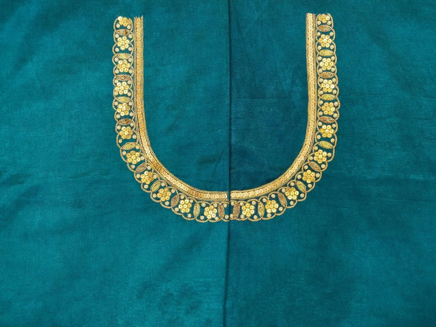 Cheks Charm – Metallic Jaal Blouse
