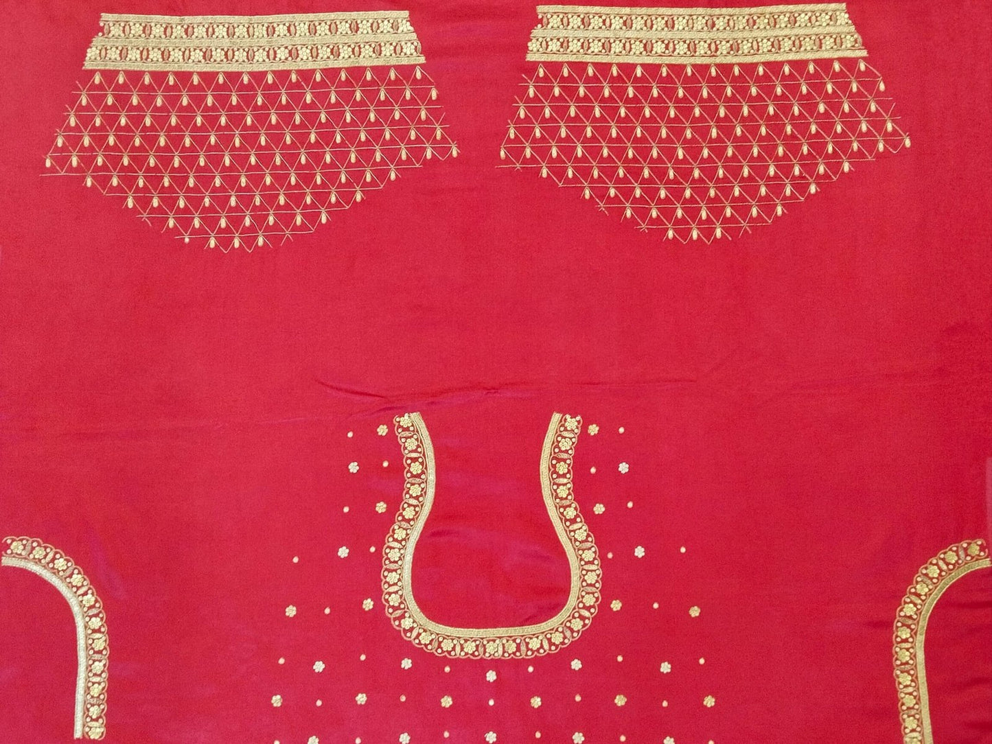 Cheks Charm – Metallic Jaal Blouse