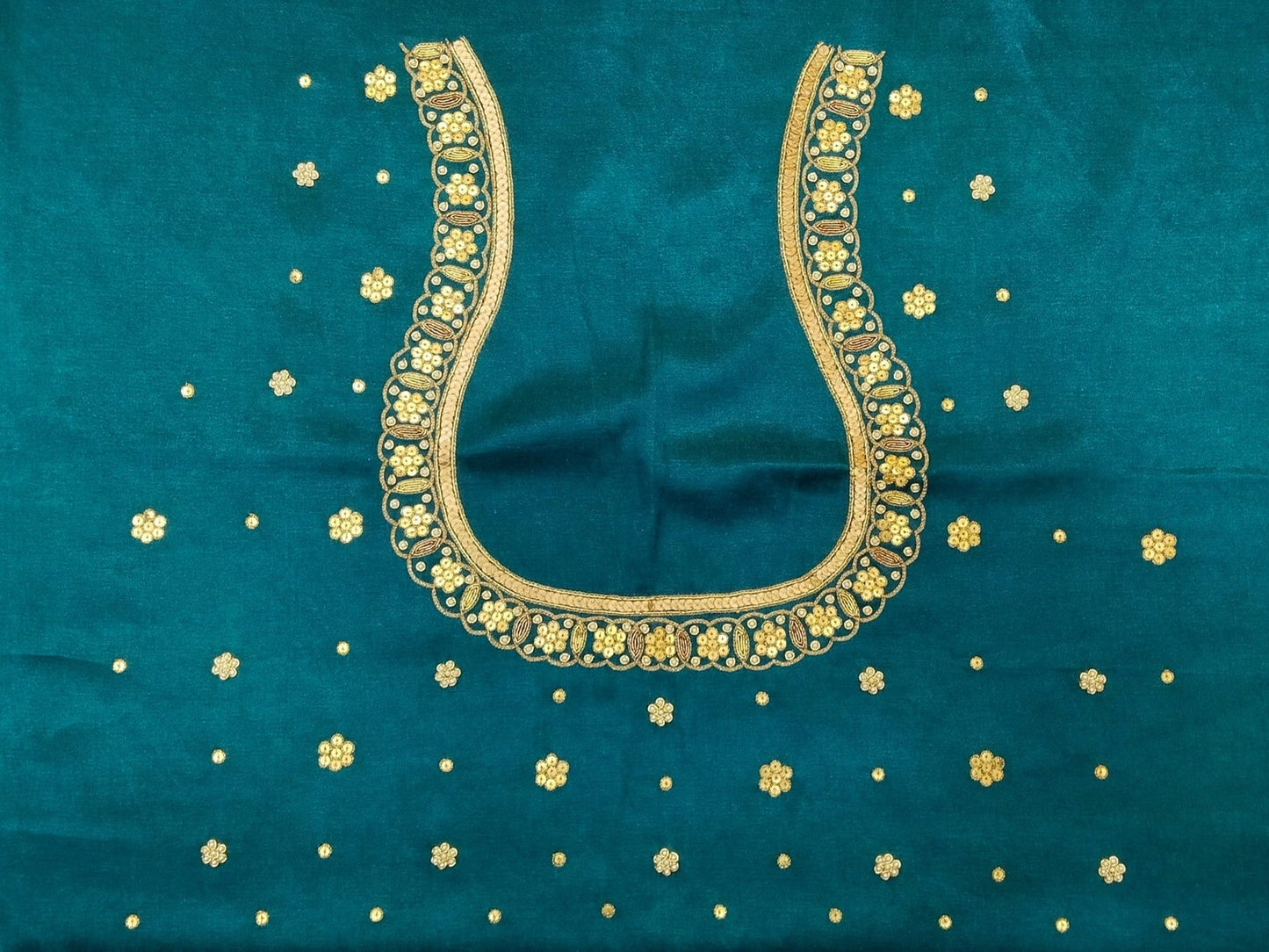 Cheks Charm – Metallic Jaal Blouse