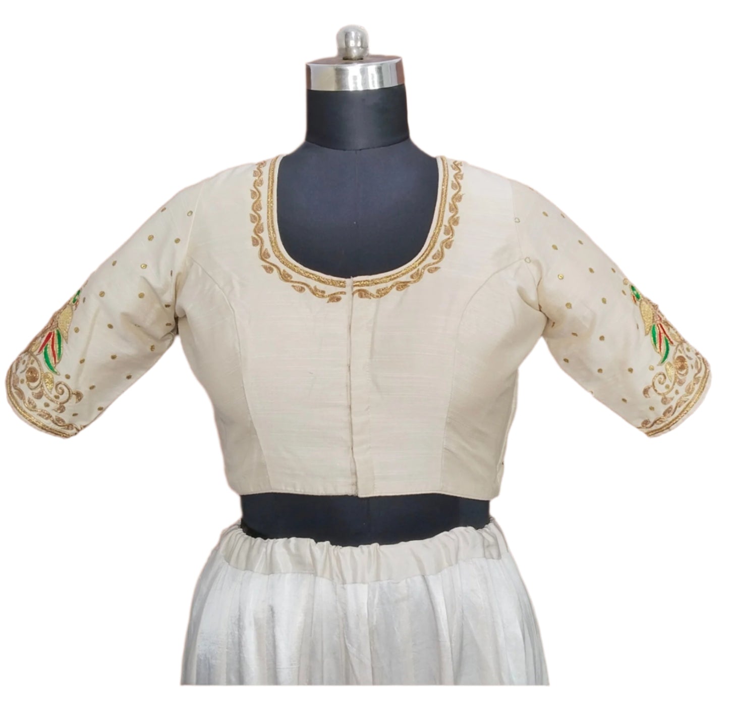 Gujarati Patola Blouse – Parrot Motif