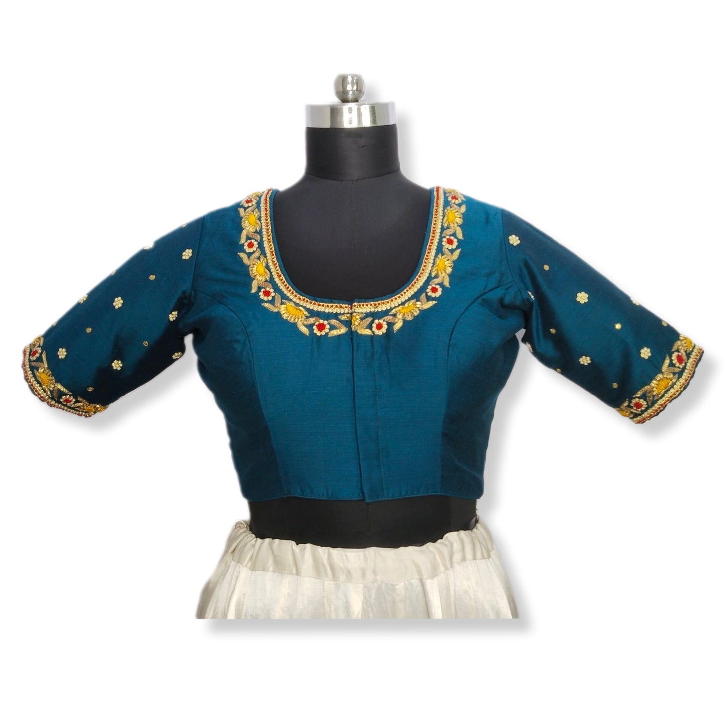 Floral Zardozi Handcrafted Designer Blouse