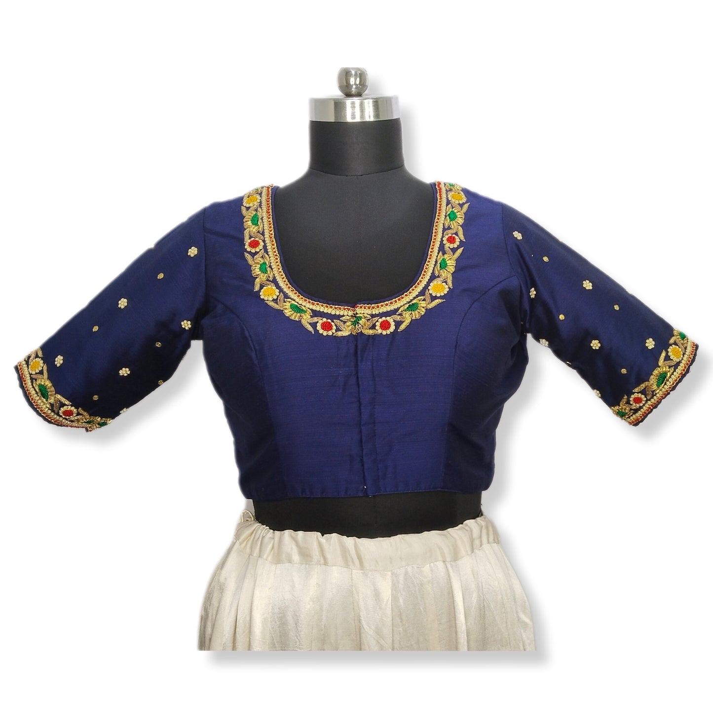 Floral Zardozi Handcrafted Designer Blouse