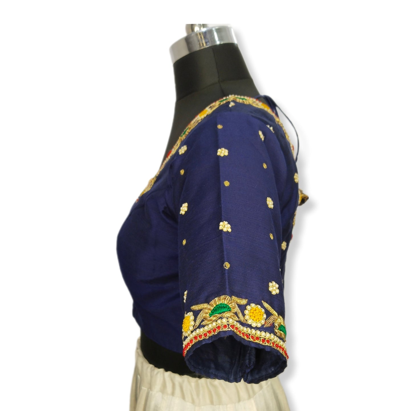 Floral Zardozi Handcrafted Designer Blouse