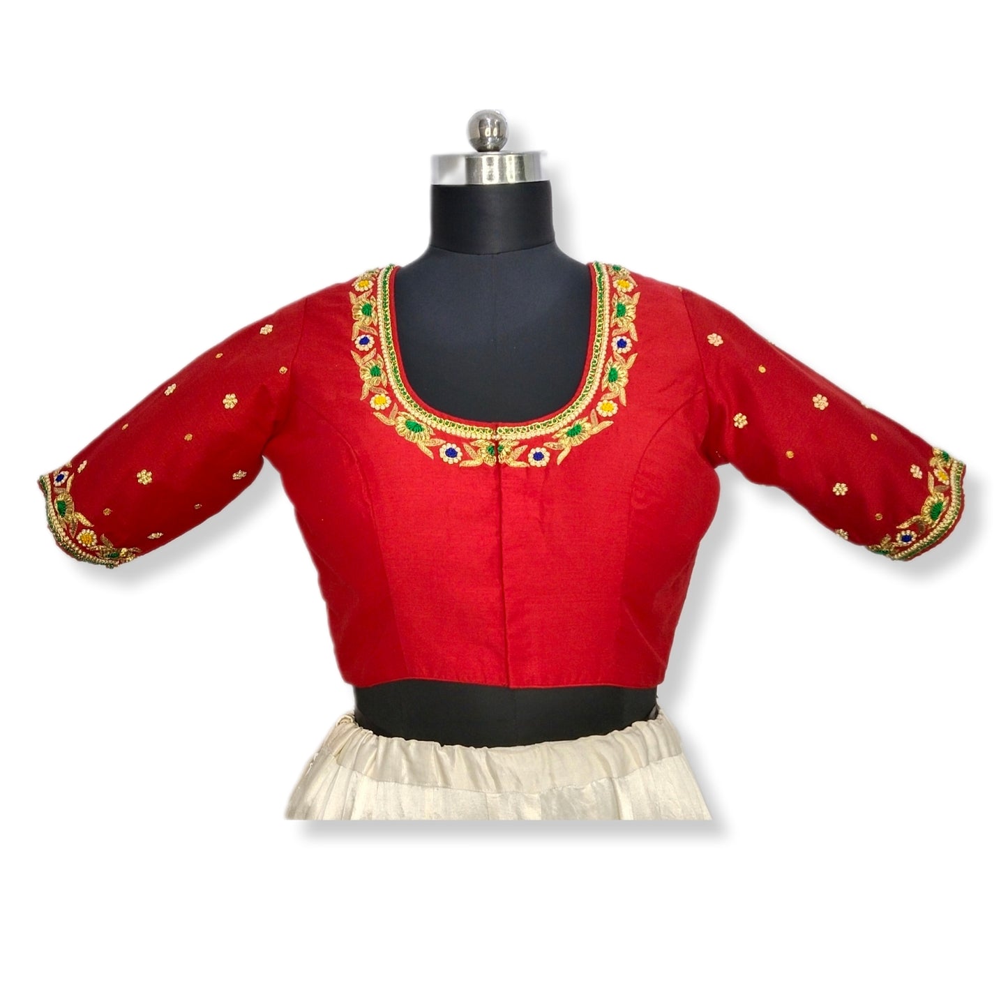 Floral Zardozi Handcrafted Designer Blouse