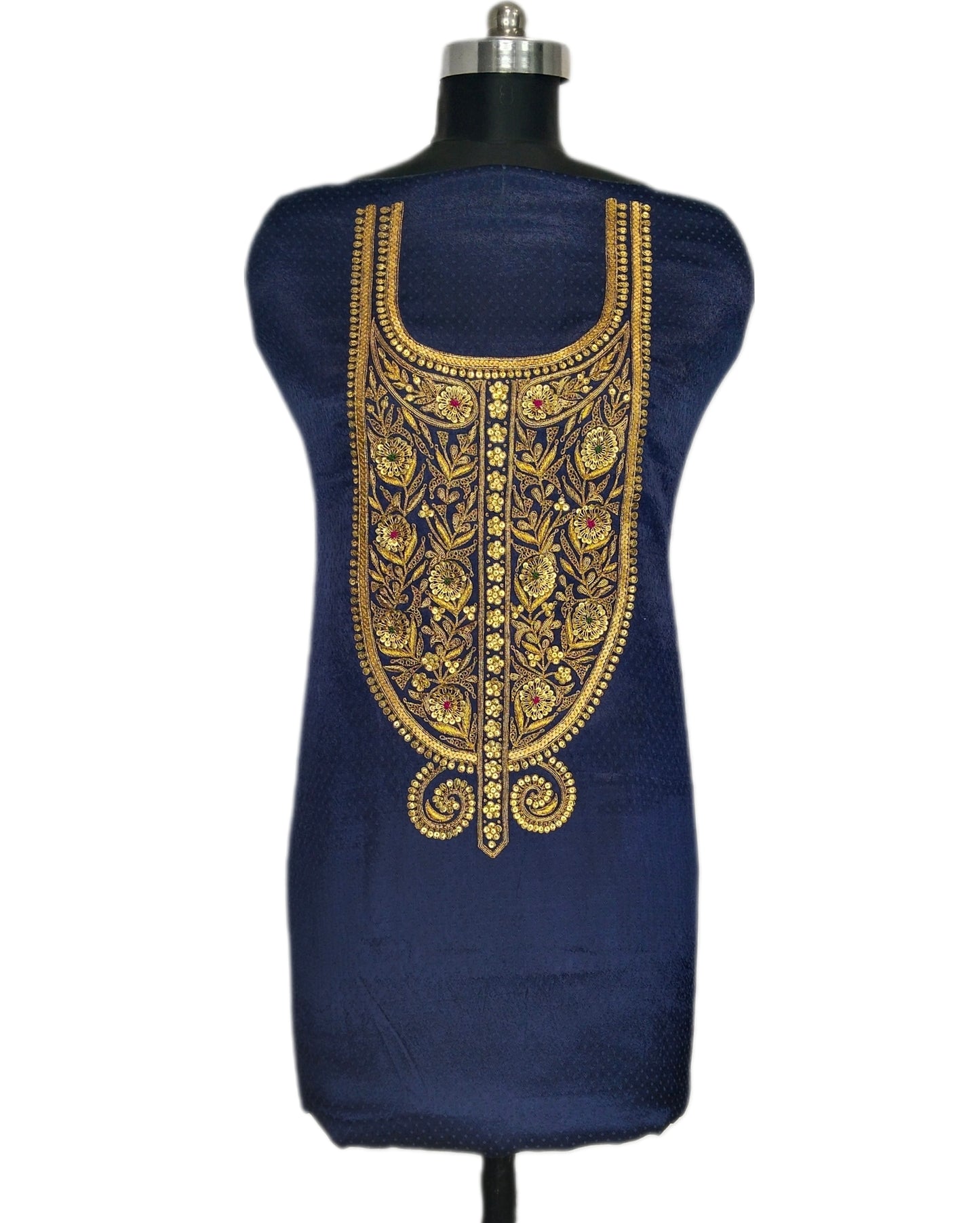 Noor Nakkashi marodi designer aabha (Navy Blue)