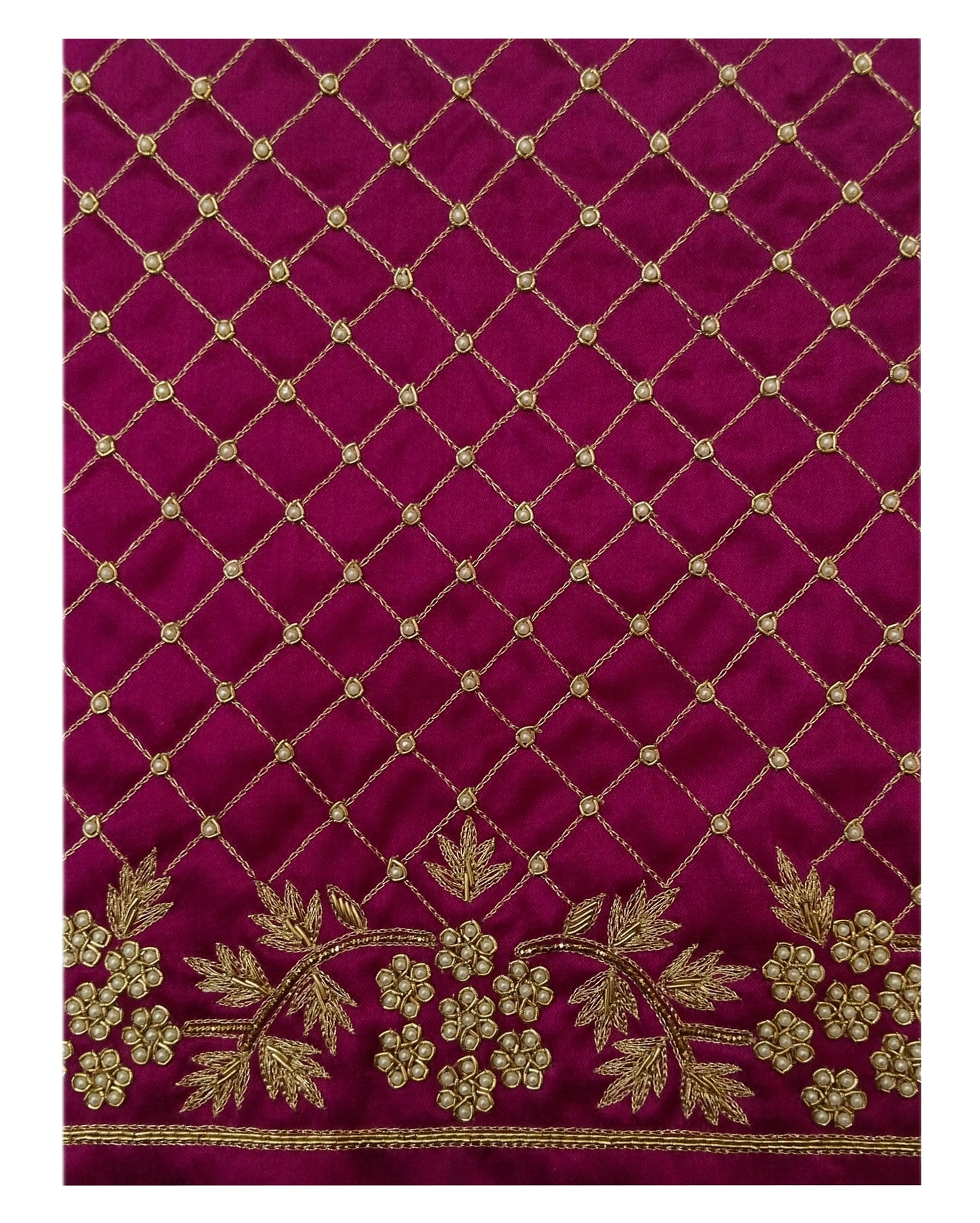 Riwaayat - Handcrafted Blouse Pieces (Magenta)