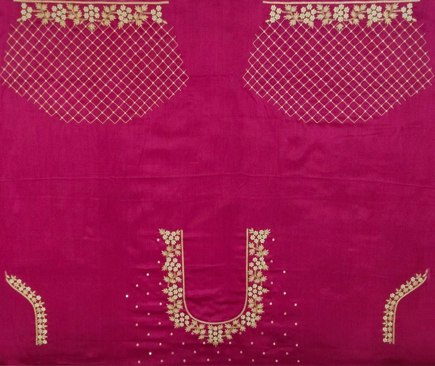 Riwaayat - Handcrafted Blouse Pieces (Magenta)