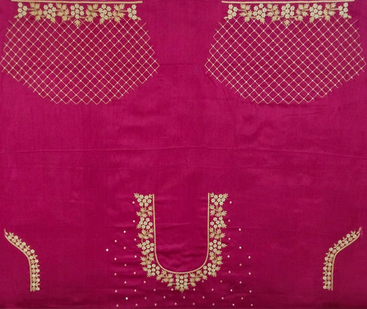 Riwaayat - Handcrafted Blouse Pieces (Magenta)