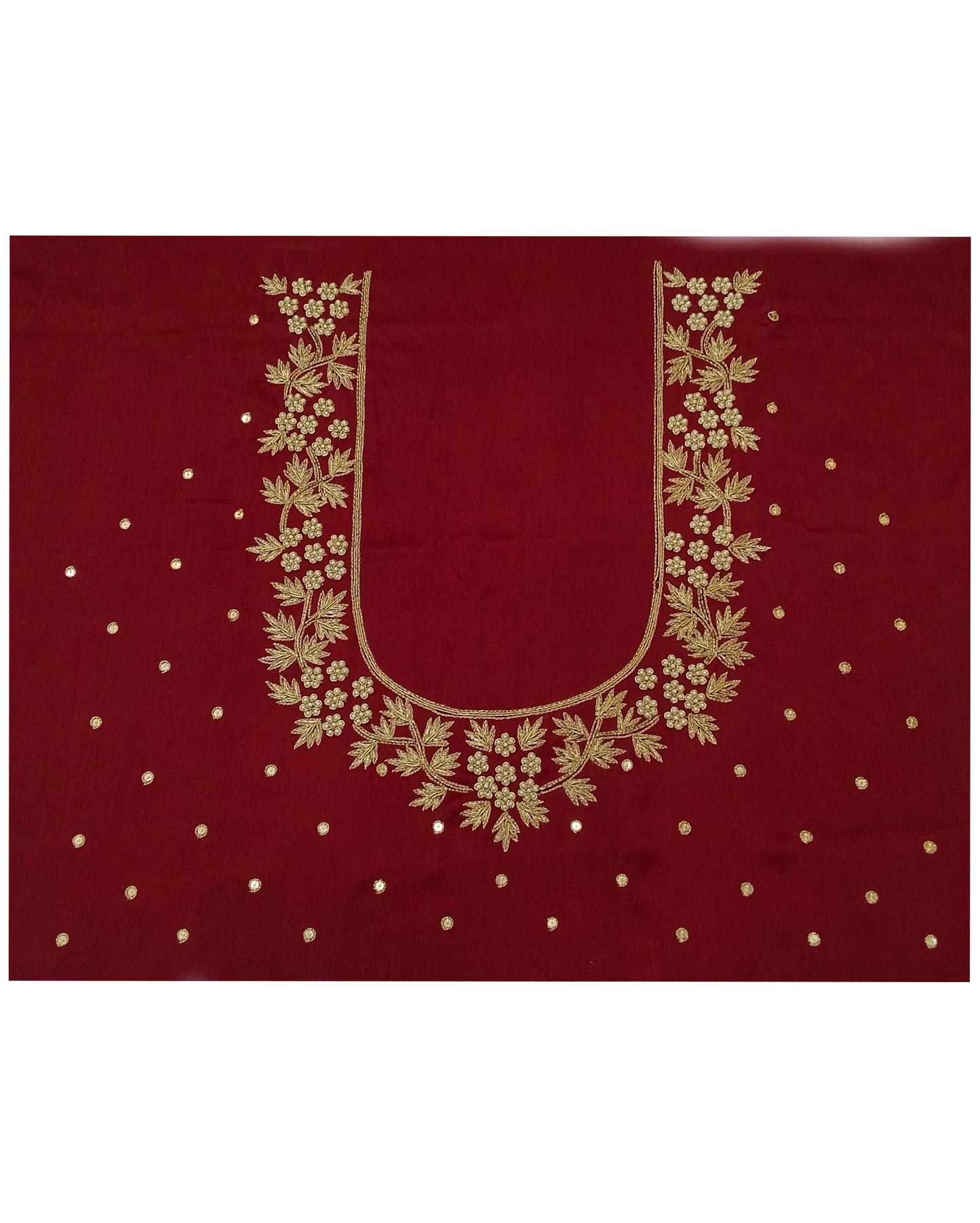 Riwaayat - Handcrafted Blouse Pieces (Maroon)