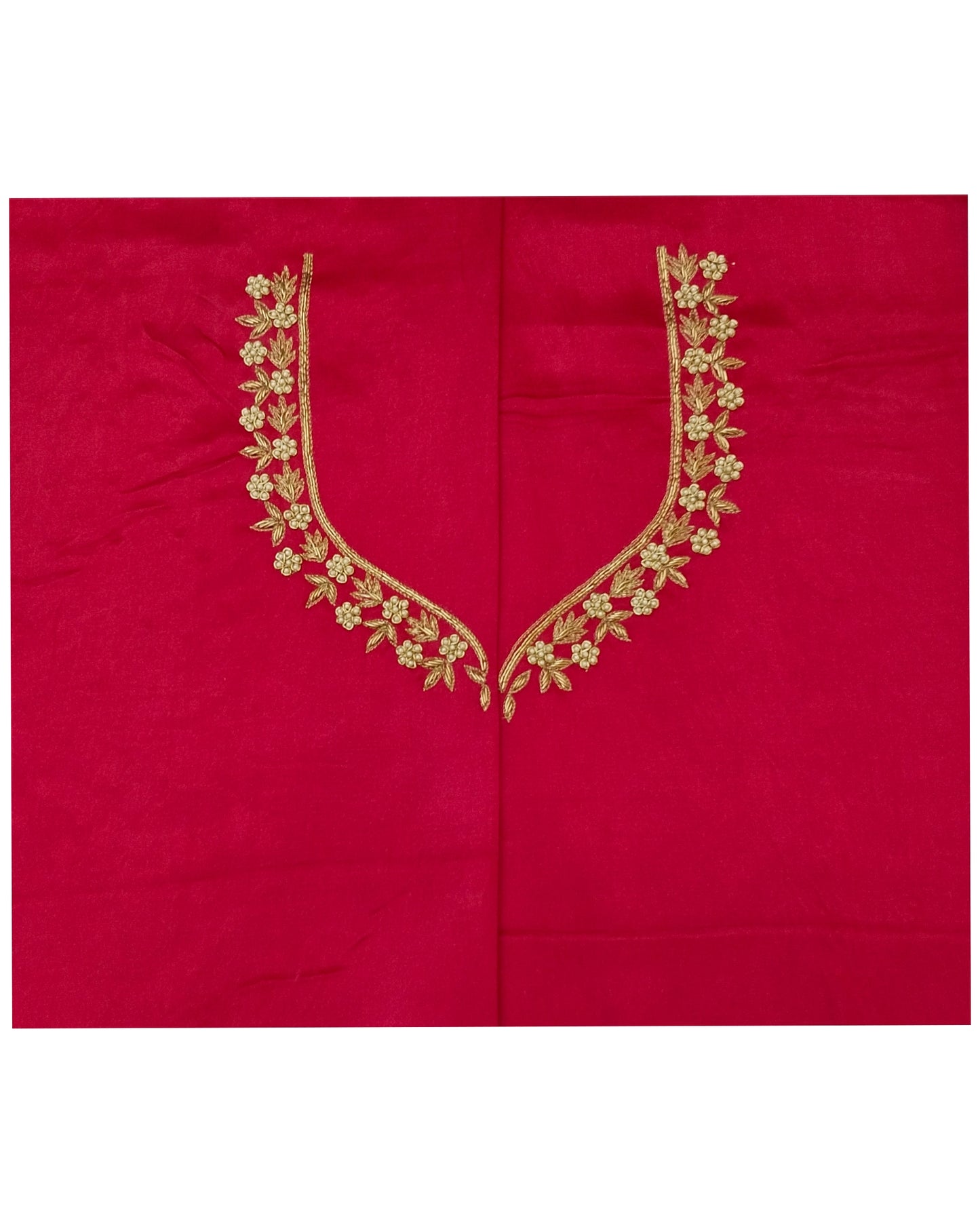 Riwaayat - Handcrafted Blouse Pieces (Red)
