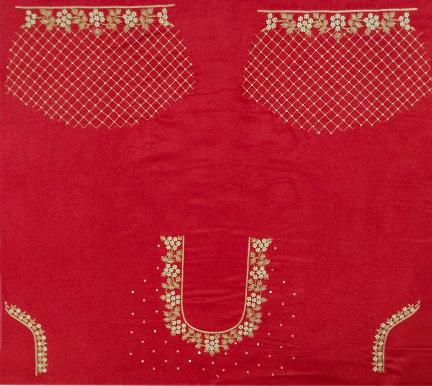 Riwaayat - Handcrafted Blouse Pieces (Red)