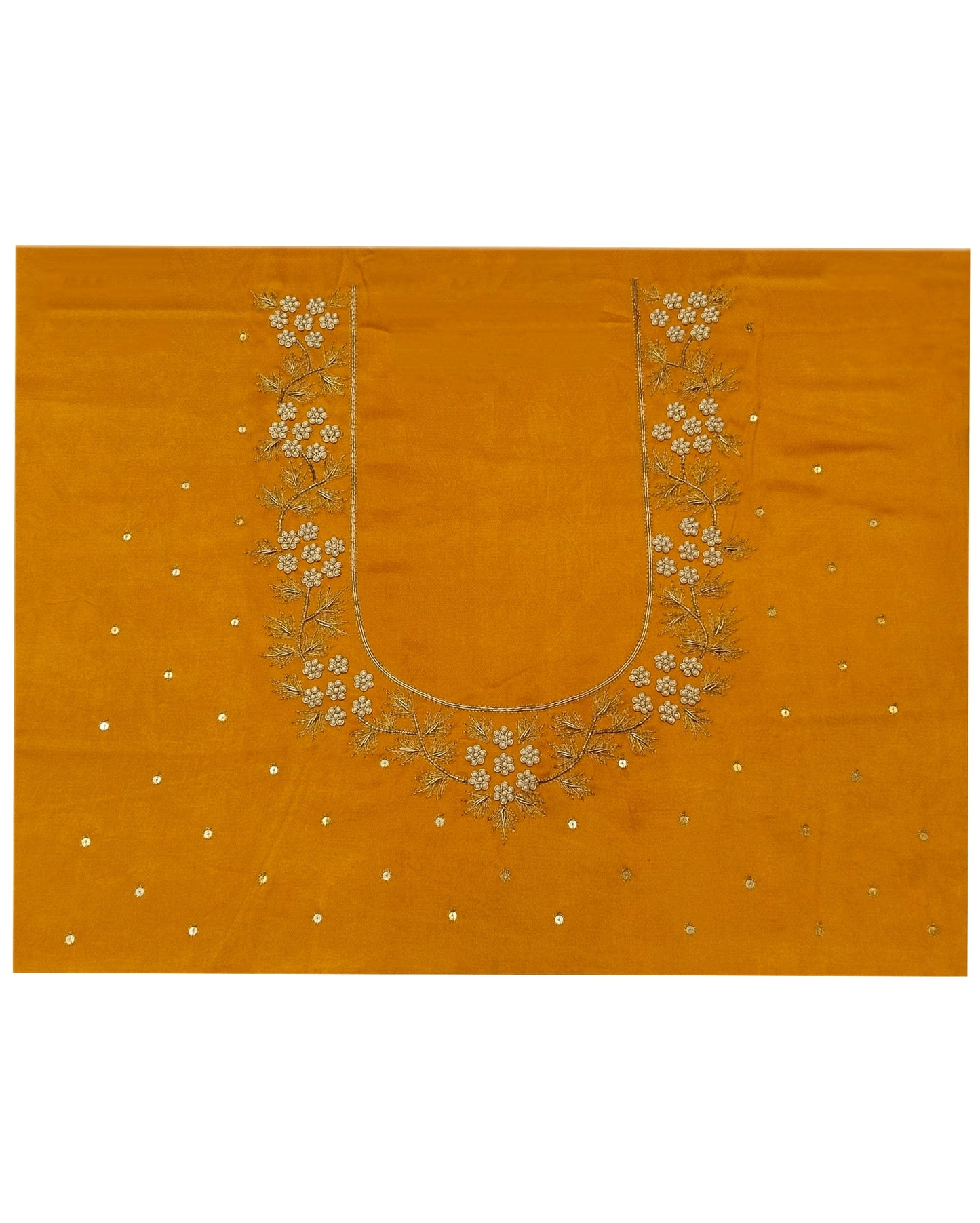 Riwaayat - Handcrafted Blouse Pieces (Musterd Yellow)