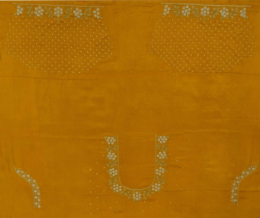 Riwaayat - Handcrafted Blouse Pieces (Musterd Yellow)