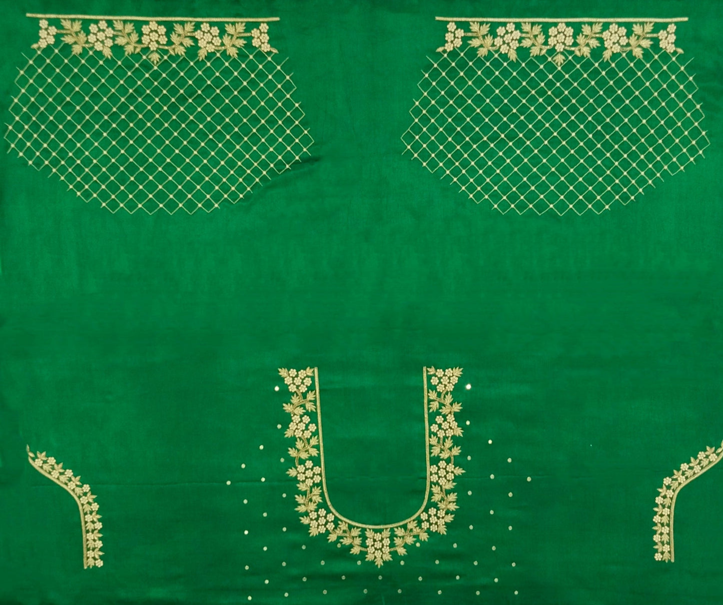Riwaayat - Handcrafted Blouse Pieces (Green)