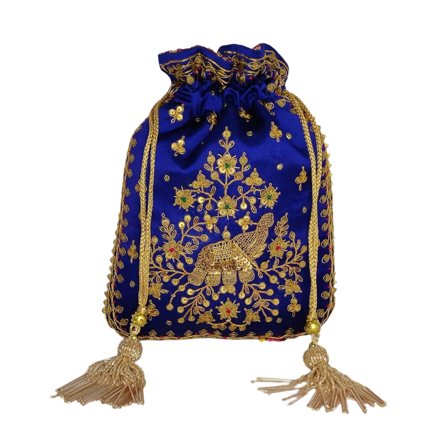 Elephent Marodi Work Potli Batwa (Royal Blue)