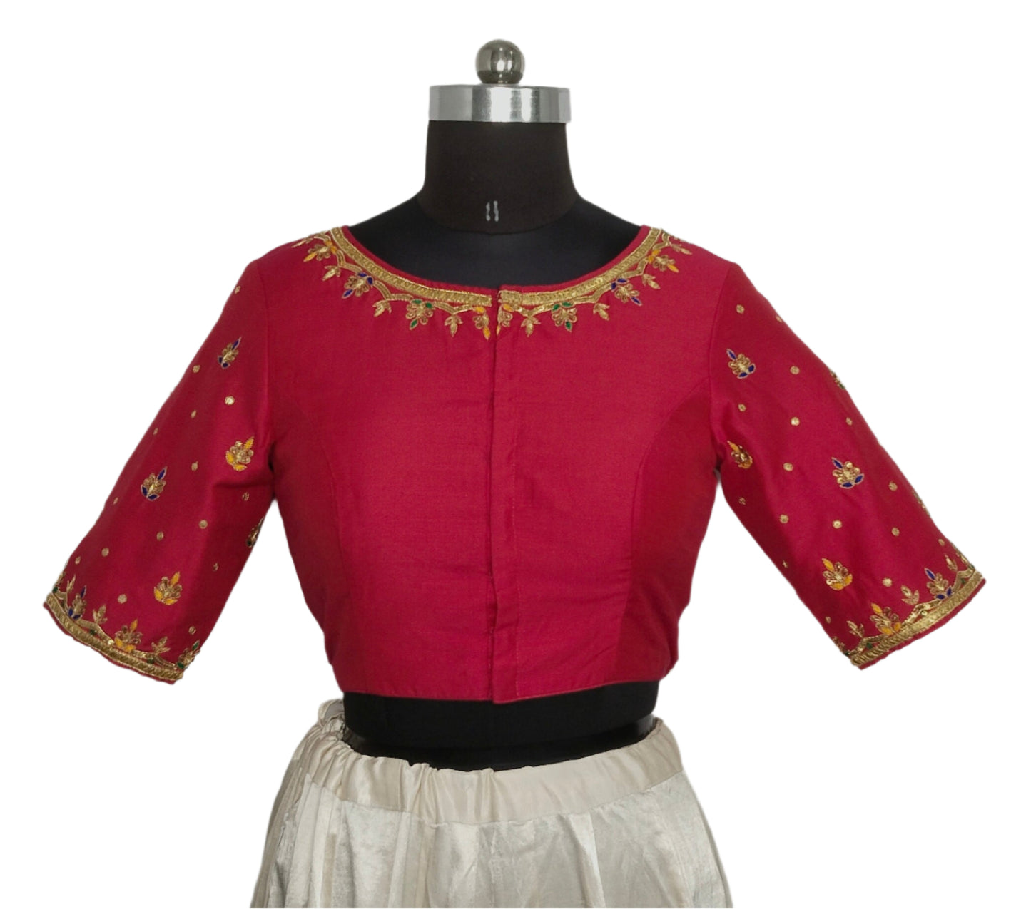 Ethnic Elegance Mandala Butta Blouse (Pink)