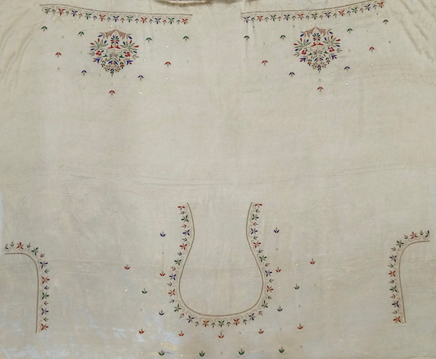 Noor-e-Zardozi – Silk Designer Blouse pis. (Ivory)