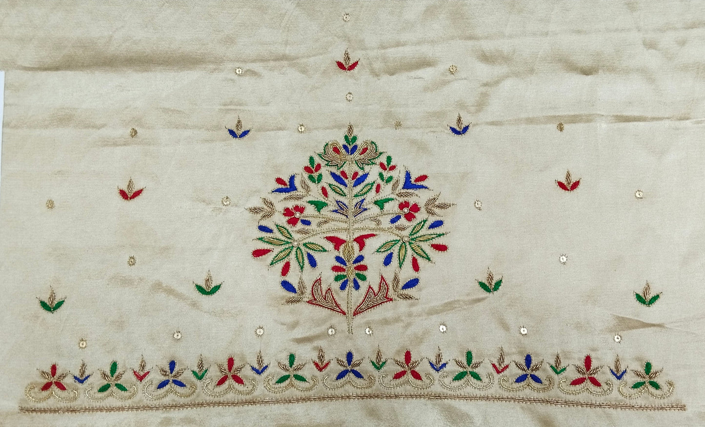 Noor-e-Zardozi – Silk Designer Blouse pis. (Ivory)