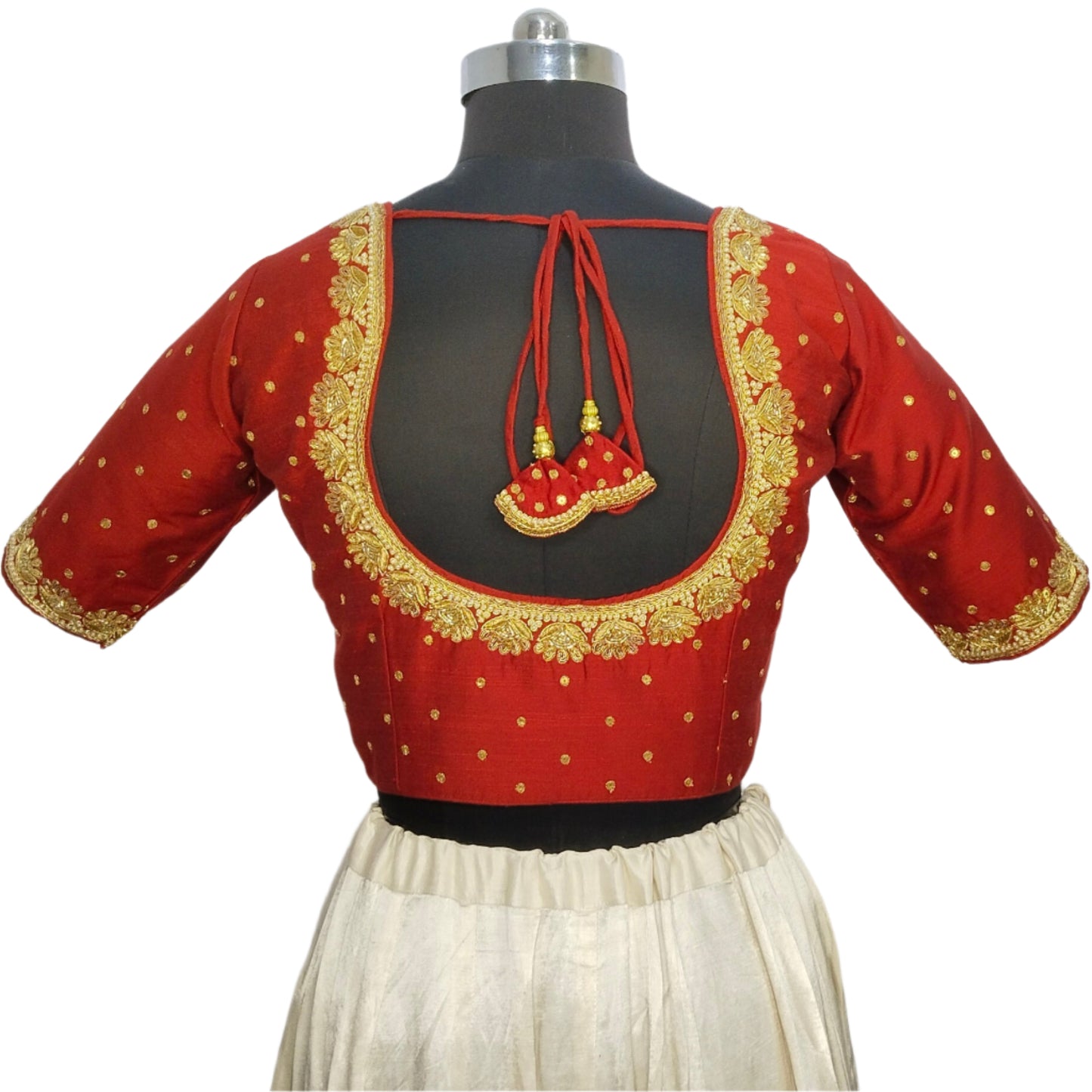 Regal Sabiya Handcrafted Zardozi Blouse (Maroon)