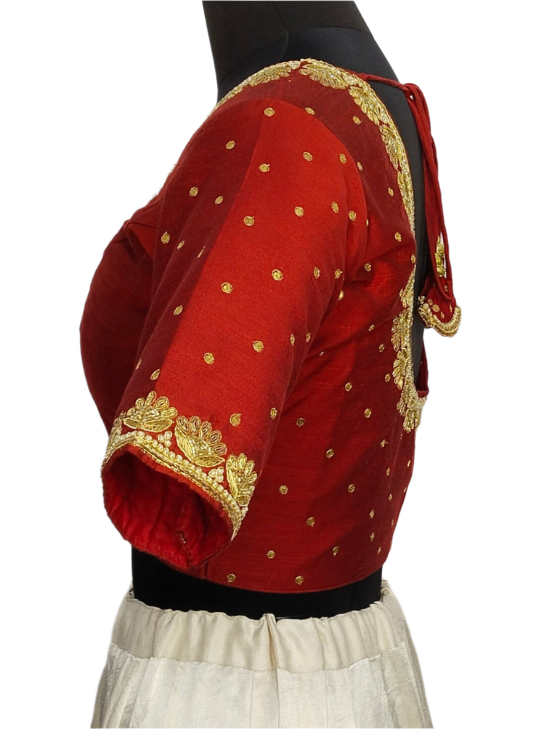 Regal Sabiya Handcrafted Zardozi Blouse (Maroon)