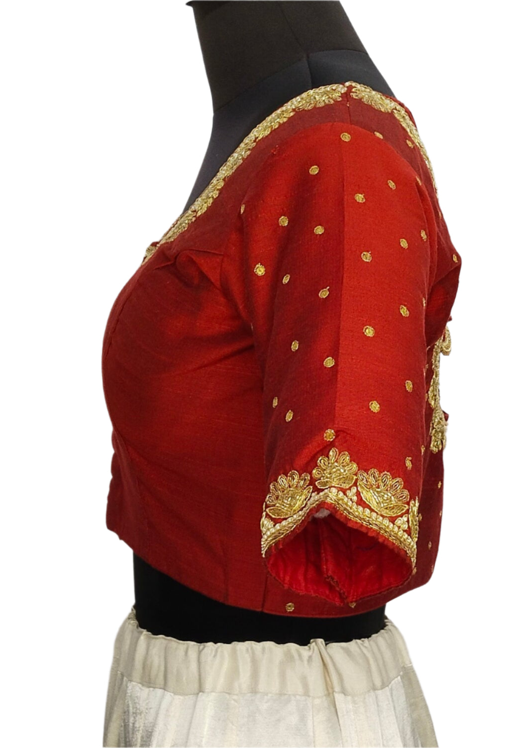 Regal Sabiya Handcrafted Zardozi Blouse (Maroon)