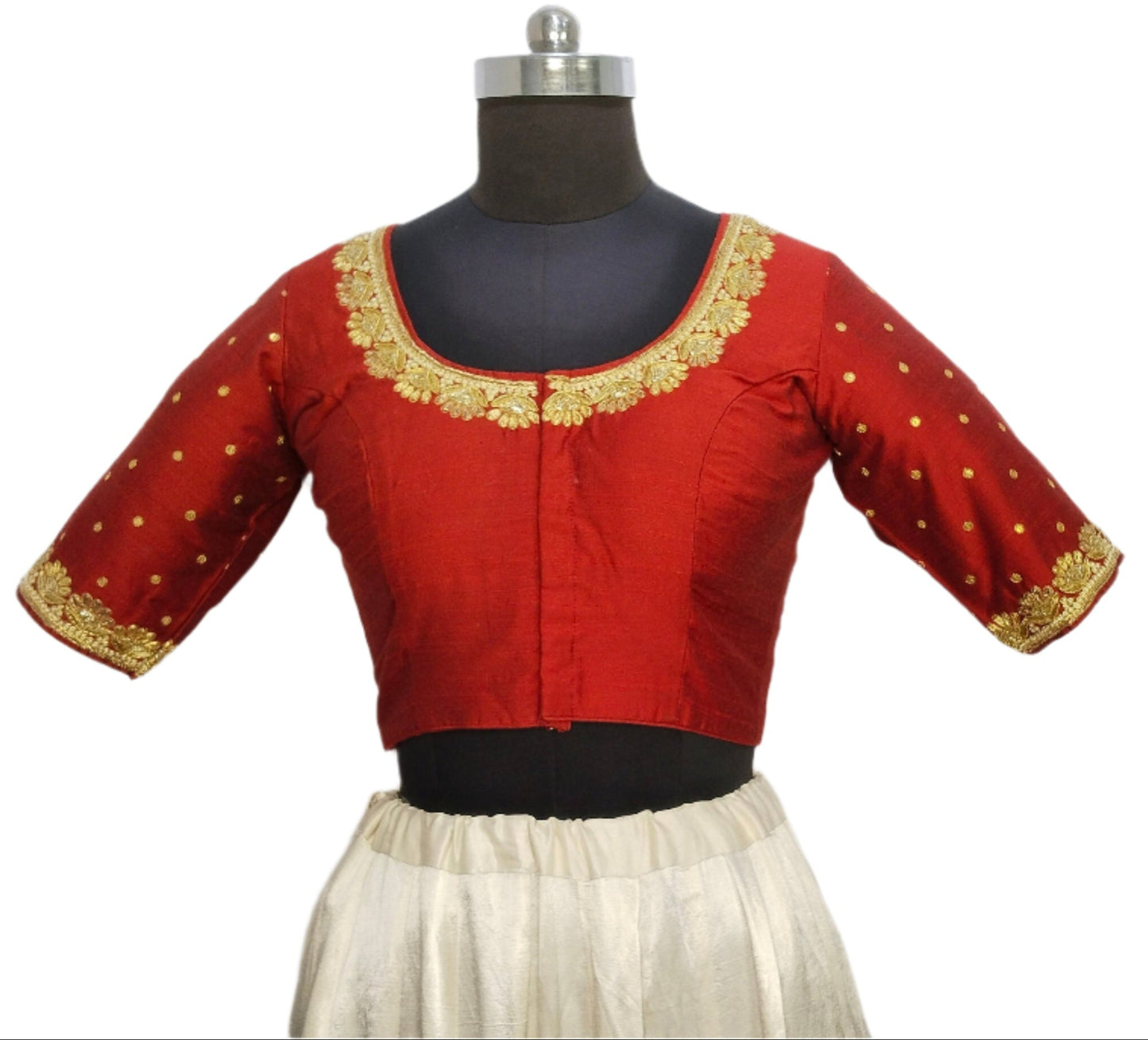 Regal Sabiya Handcrafted Zardozi Blouse (Maroon)
