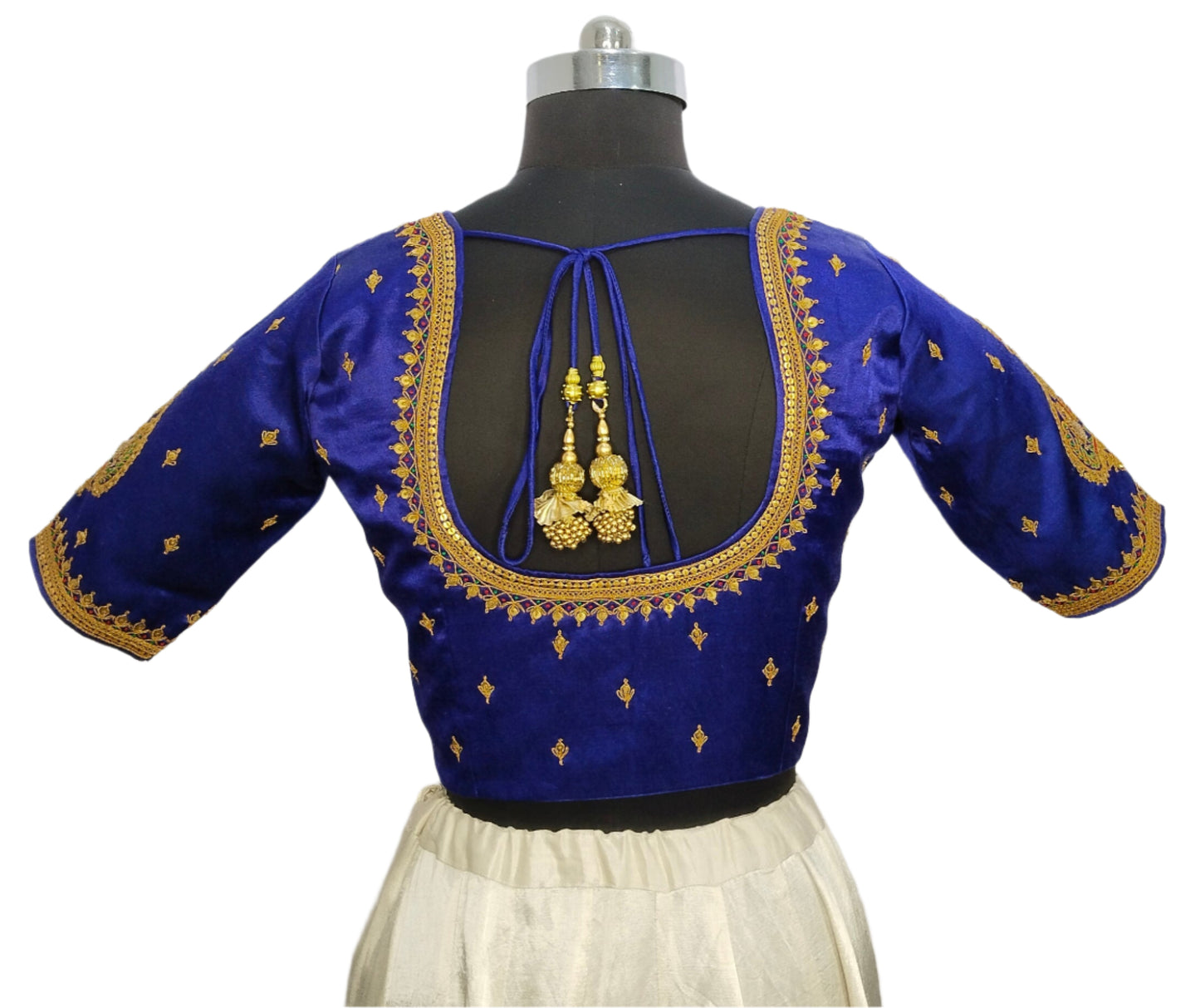 Vivah Vogue Marodi Embroidery Blouse (Royal Blue)