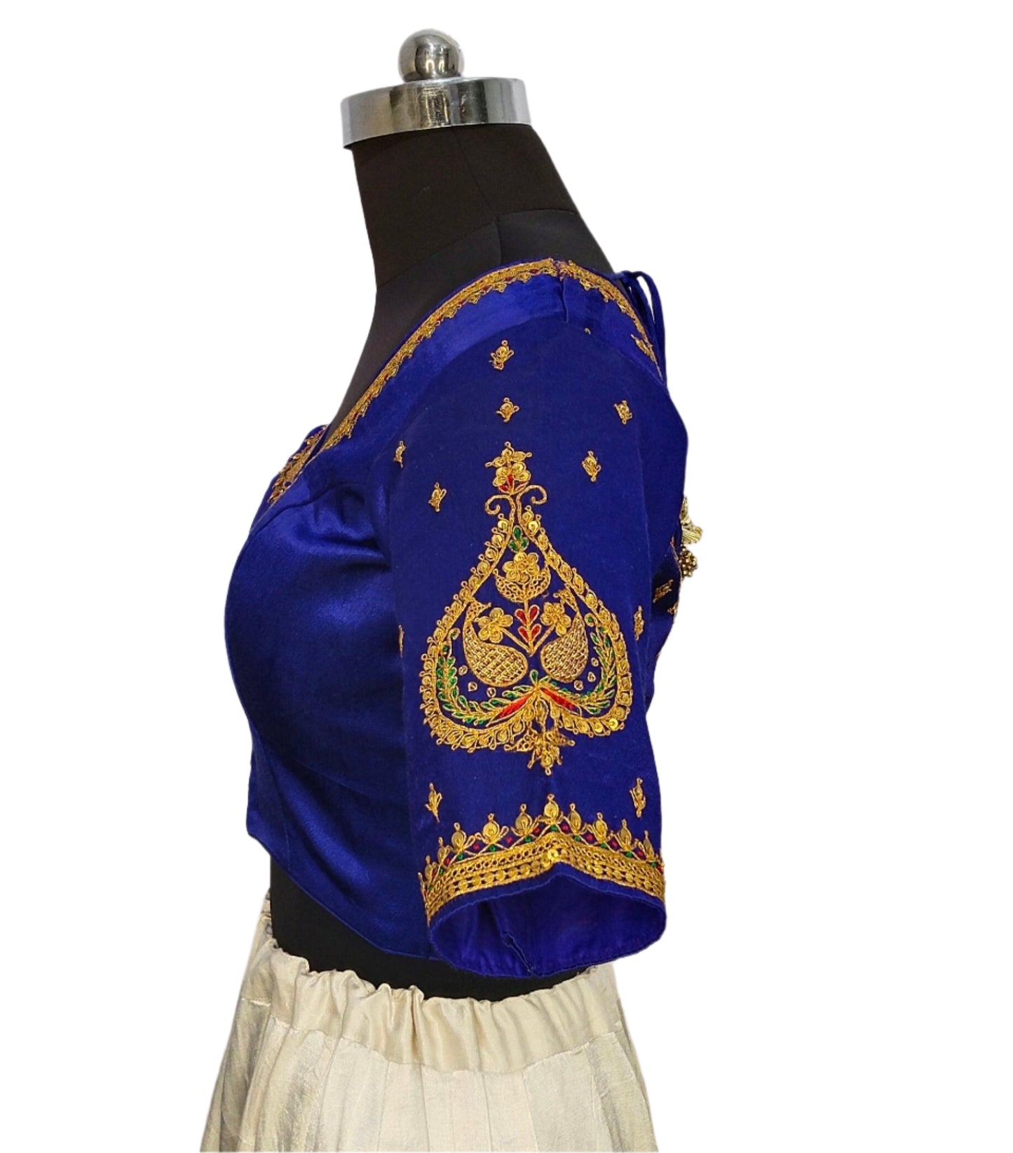 Vivah Vogue Marodi Embroidery Blouse (Royal Blue)