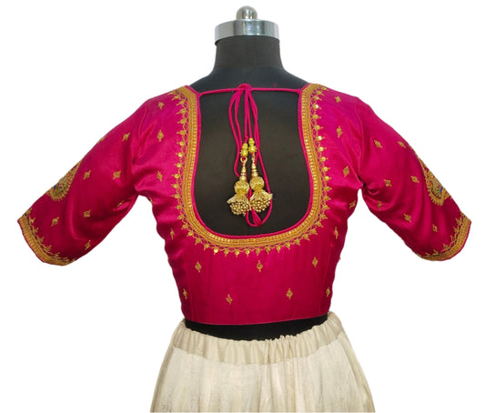 Vivah Vogue Marodi Embroidery Blouse (Pink)