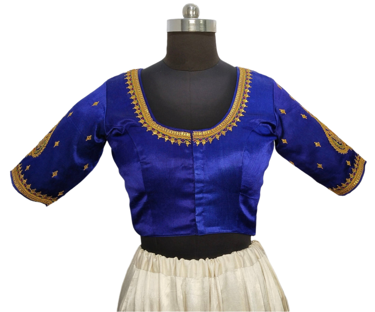 Vivah Vogue Marodi Embroidery Blouse (Royal Blue)