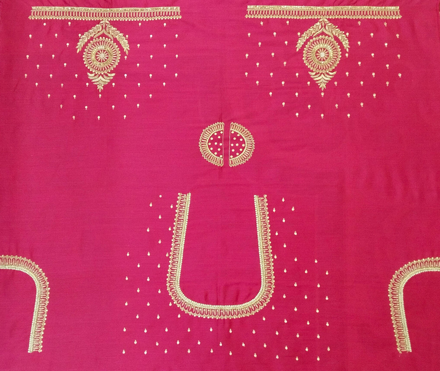 Classic Butta Zardozi Embroidery Piece (Pink)