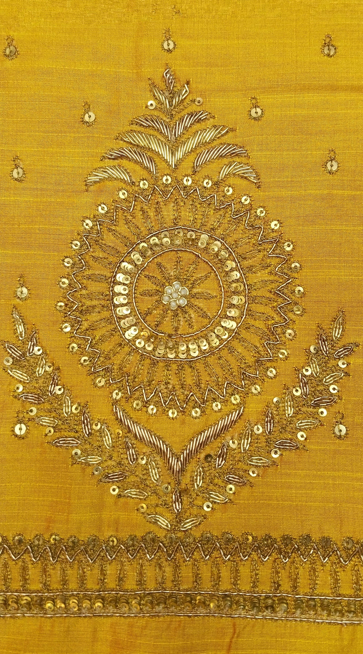 Classic Butta Zardozi Embroidery Piece