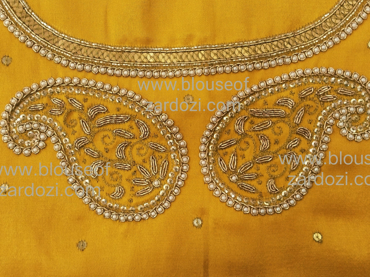 free Hand Zardozi Work Designer Blouse Pis.
