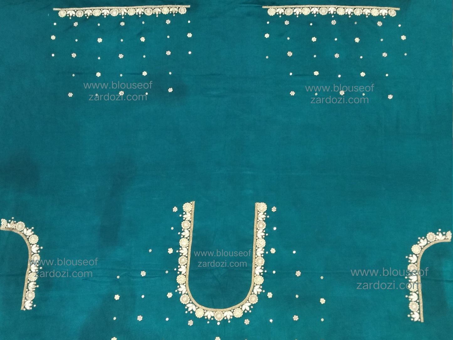 Gota Perl Zardozi Work Designer Blouse Pis