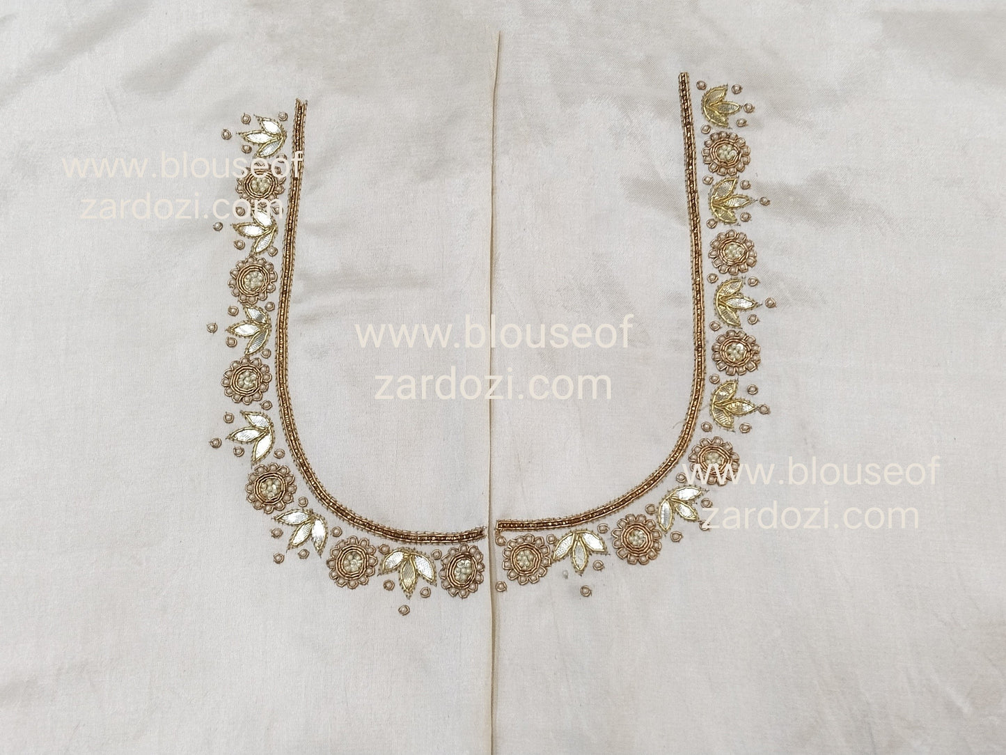 Gota Perl Zardozi Work Designer Blouse Pis