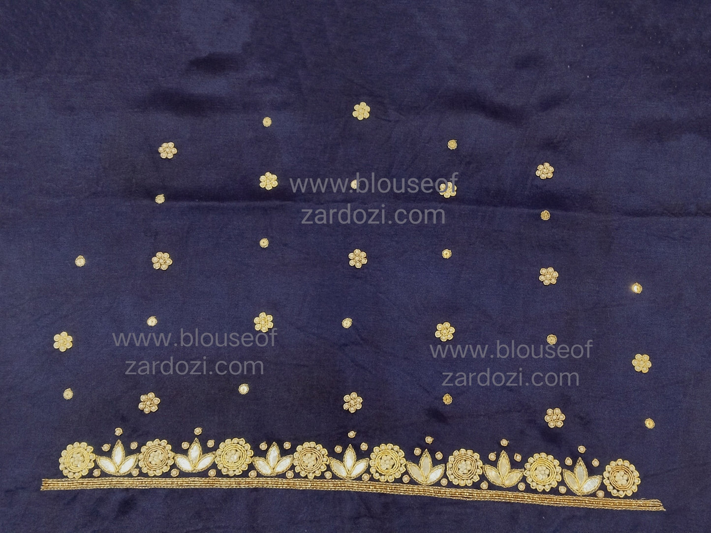 Gota Perl Zardozi Work Designer Blouse Pis