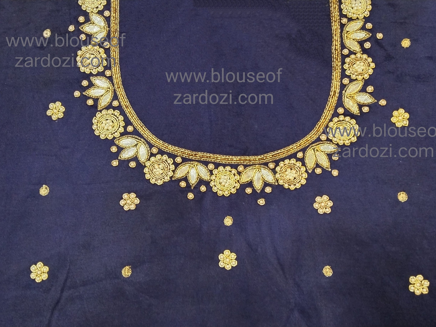 Gota Perl Zardozi Work Designer Blouse Pis