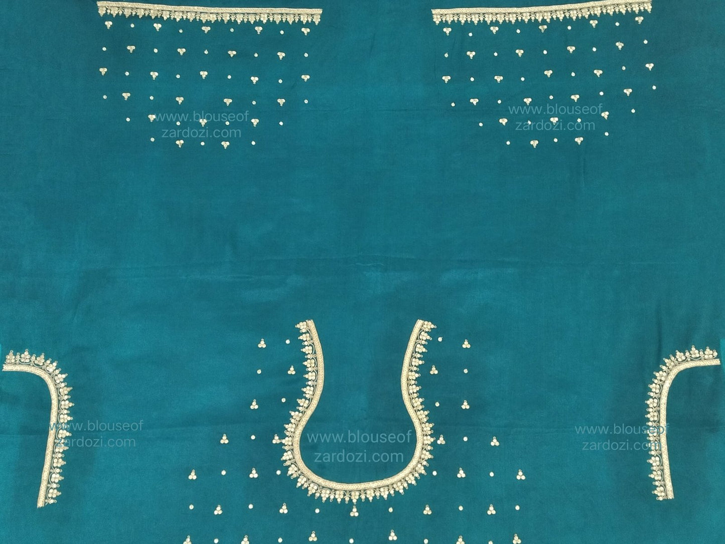 Handcrafted Tiki Border Work Blouse Piece