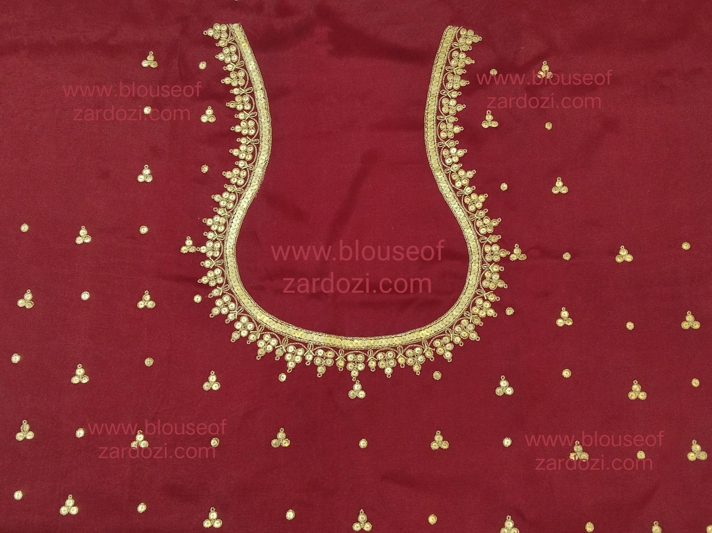 Handcrafted Tiki Border Work Blouse Piece