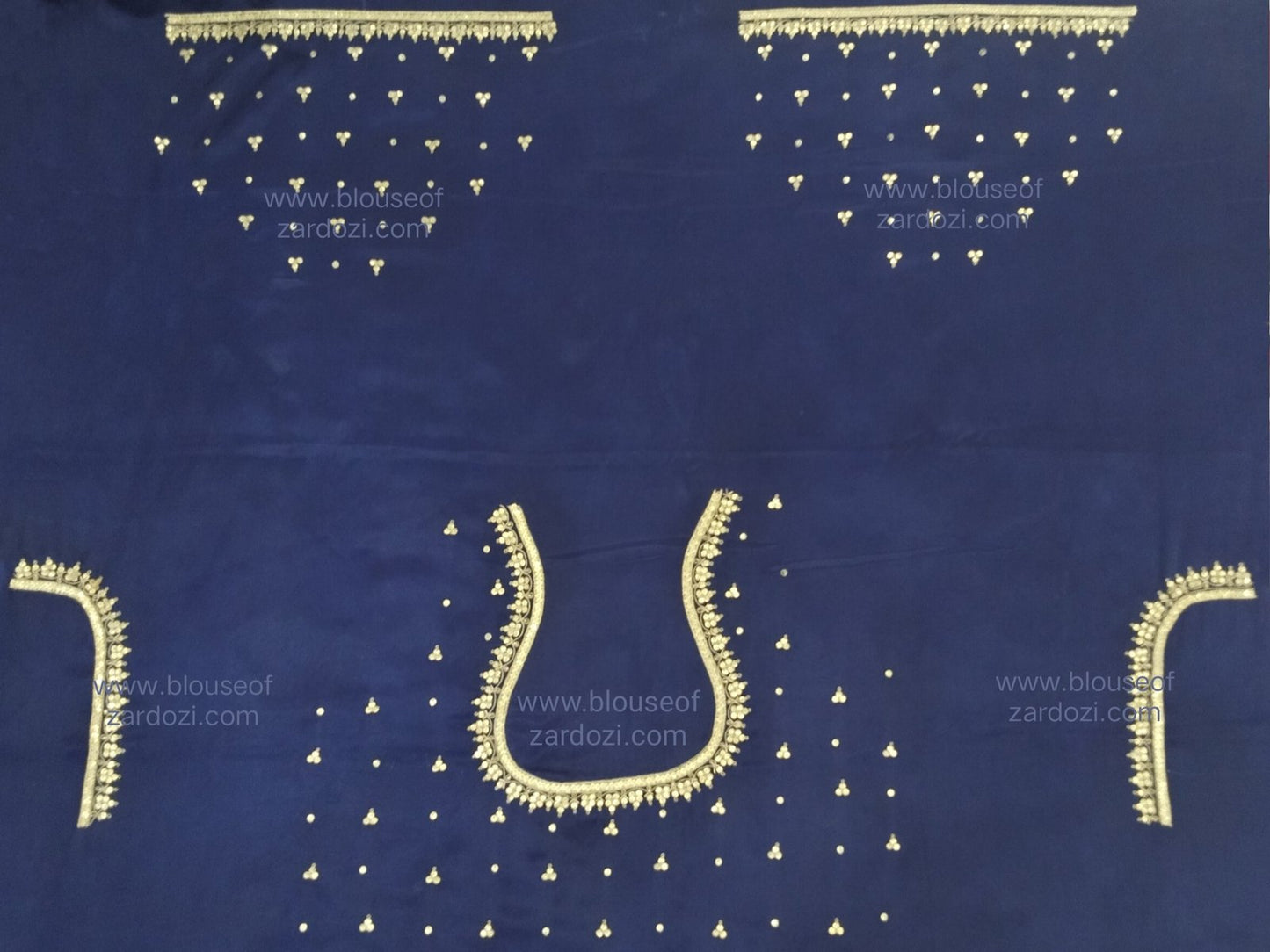 Handcrafted Tiki Border Work Blouse Piece