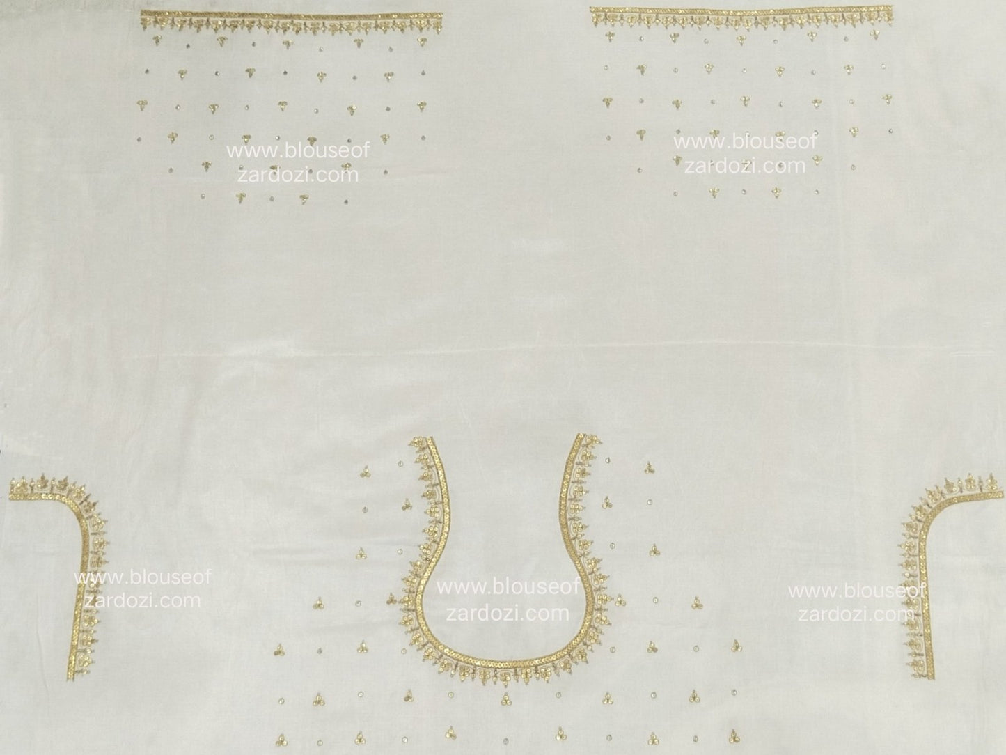 Handcrafted Tiki Border Work Blouse Piece