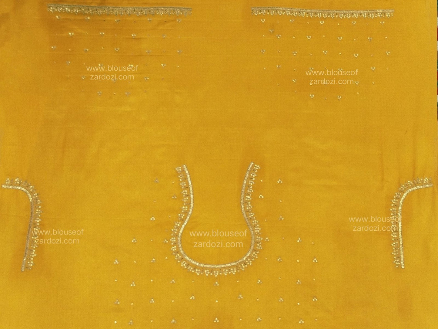 Handcrafted Tiki Border Work Blouse Piece