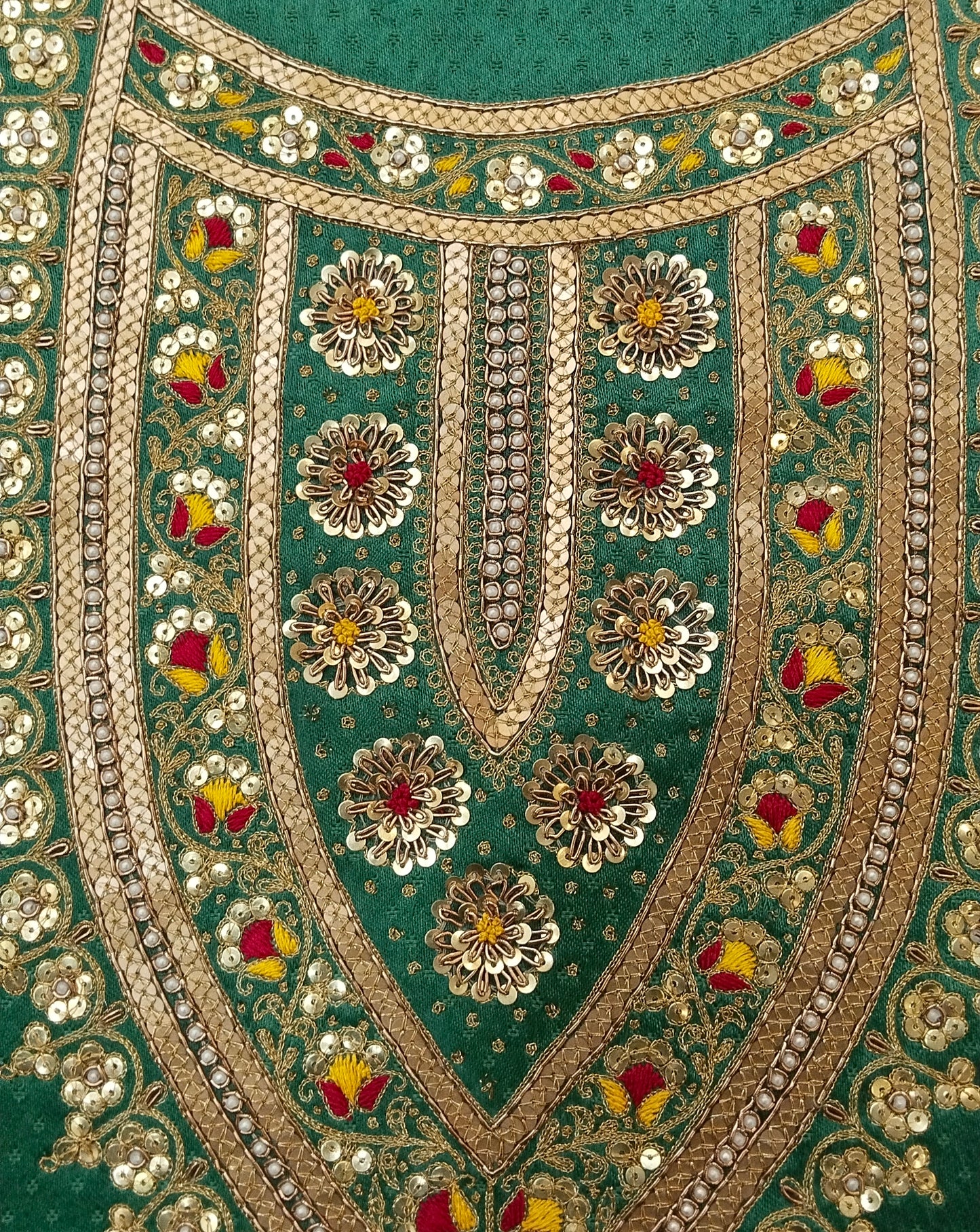 Marodi Mahal designer kurta set (Bottle Green)