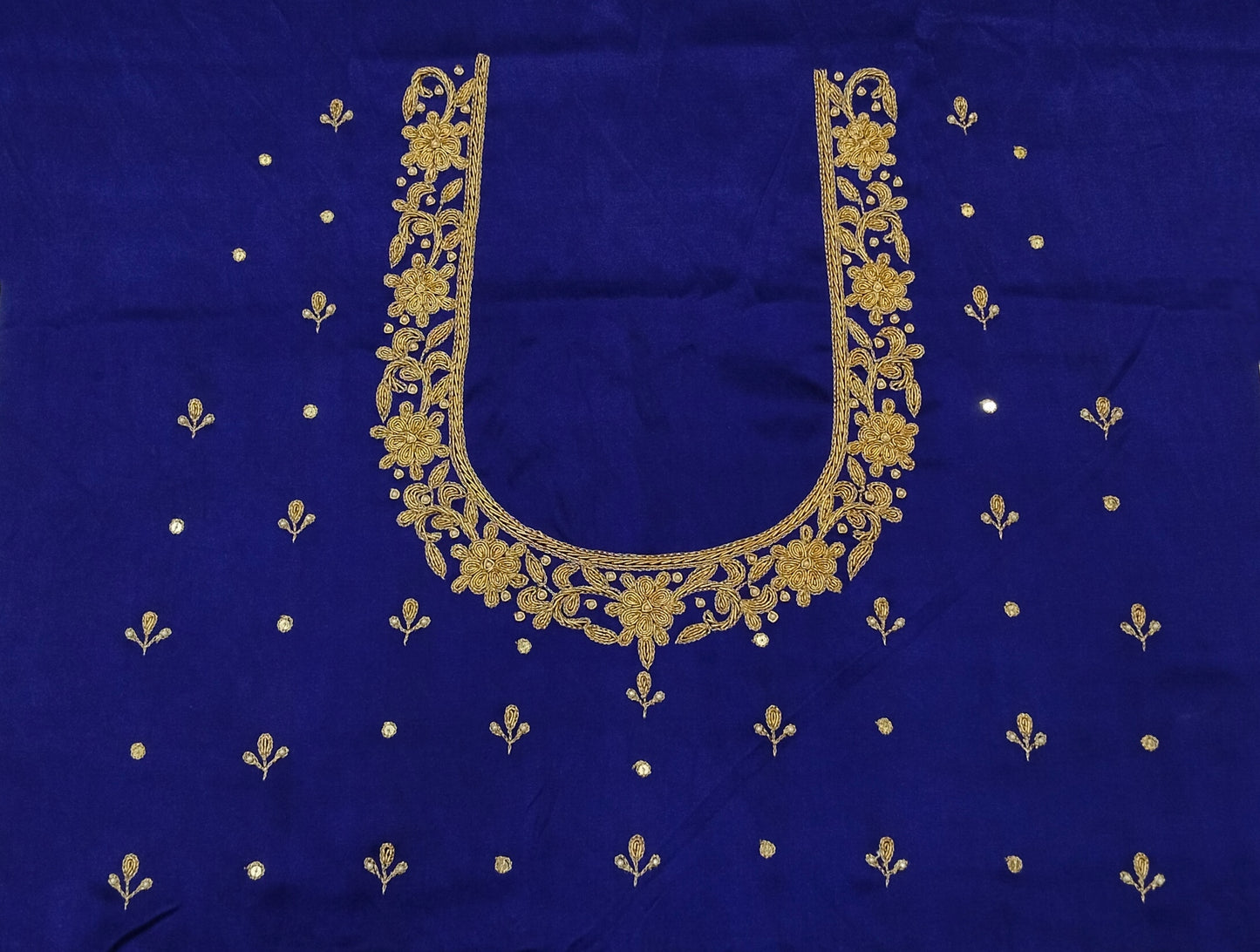 Handcrafted Zardozi Perfection blouse pis.