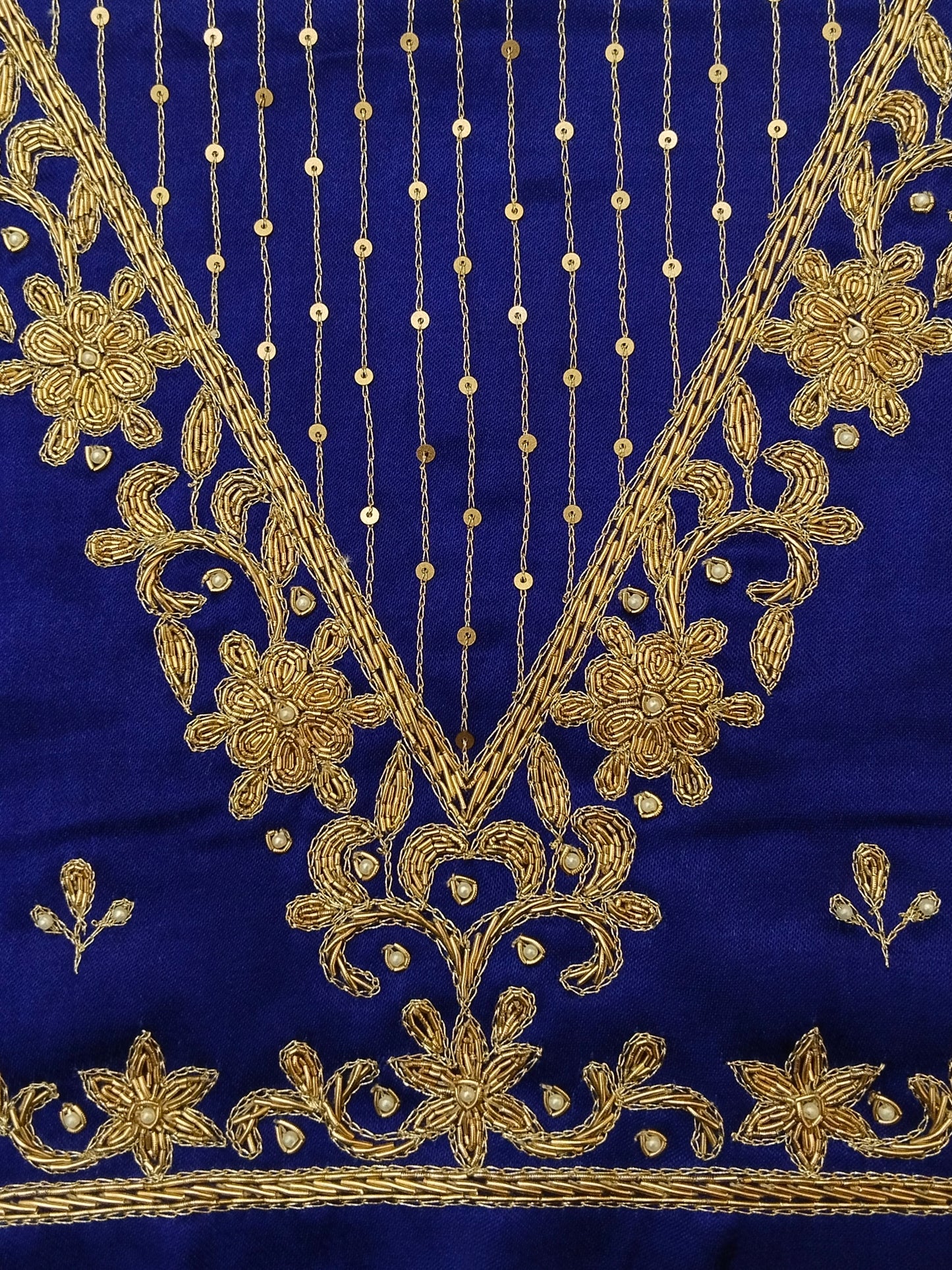 Handcrafted Zardozi Perfection blouse pis.